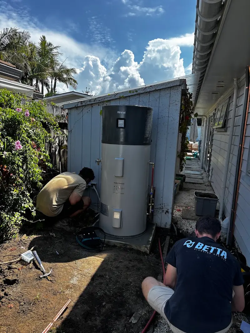 Heat-pump hot water system going in