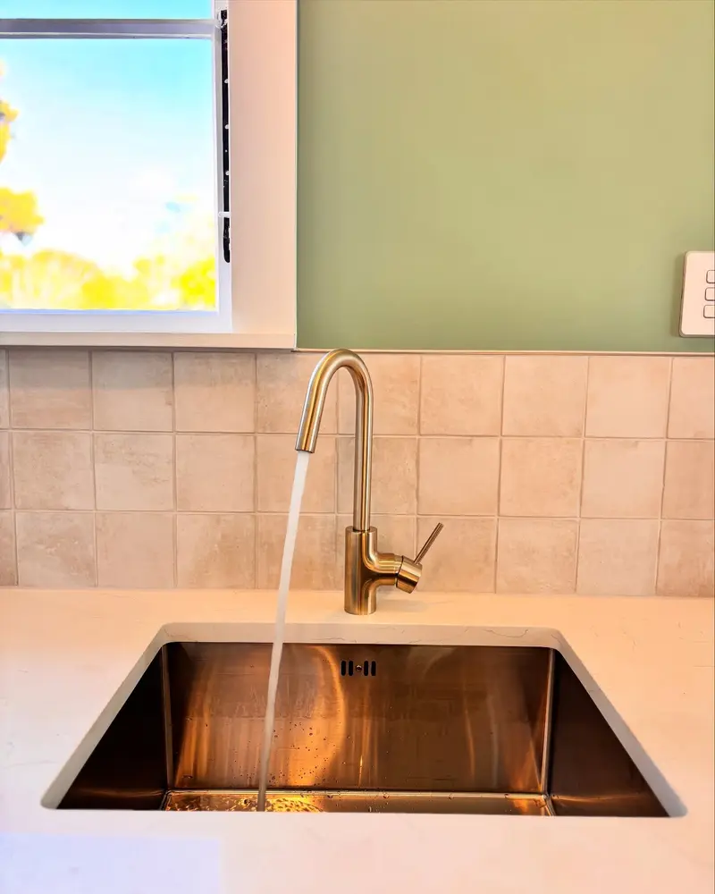 Kitchen tapware detail